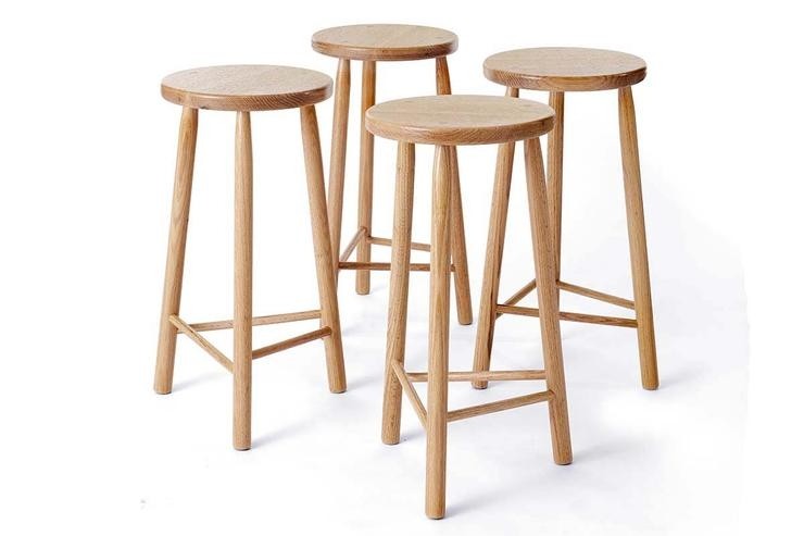 Three legged stool simple wood goods 2