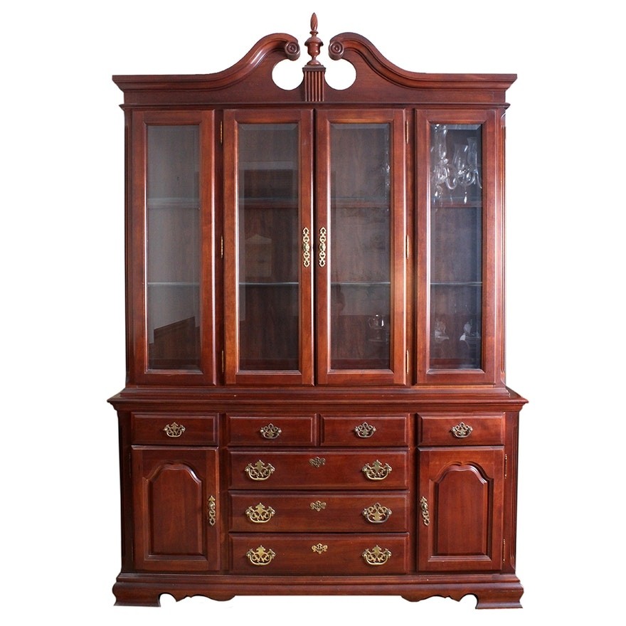 Traditional colonial style china cabinet by broyhill ebth
