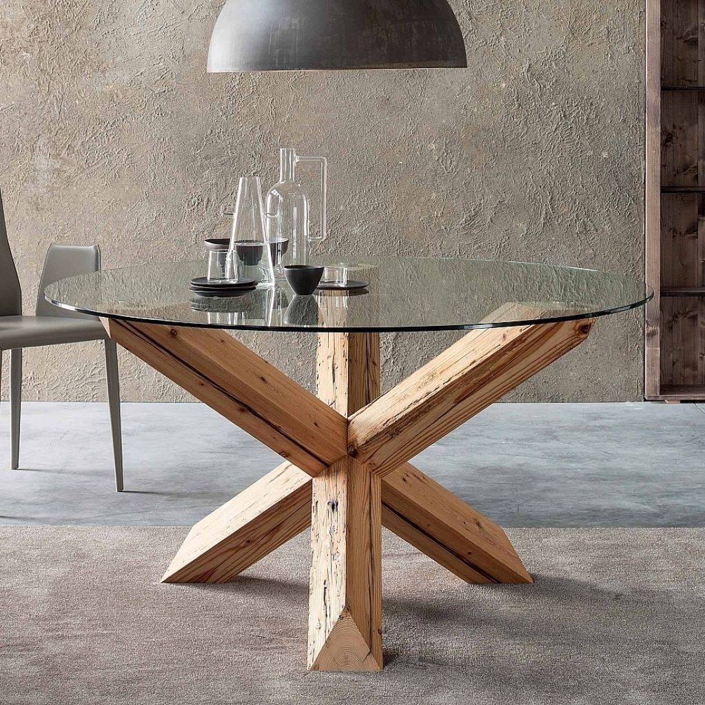 Tripod dining table base pertaining to existing house
