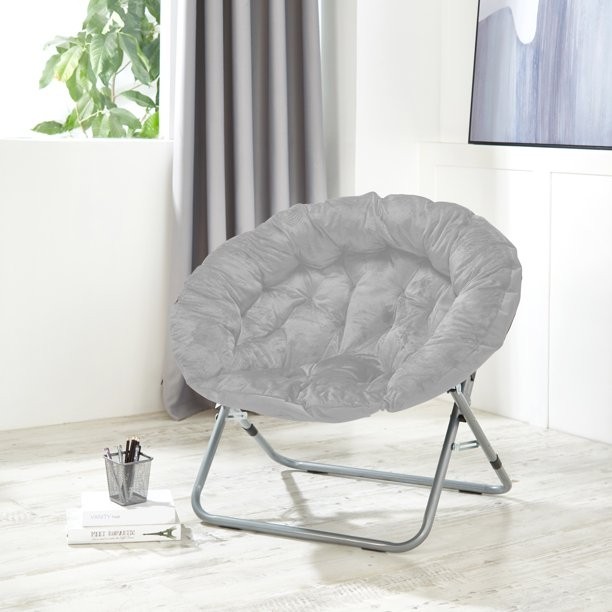 Urban shop micromink oversized moon chair multiple colors
