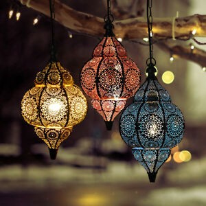 Valentine day moroccan lamps pendant metal ceiling light