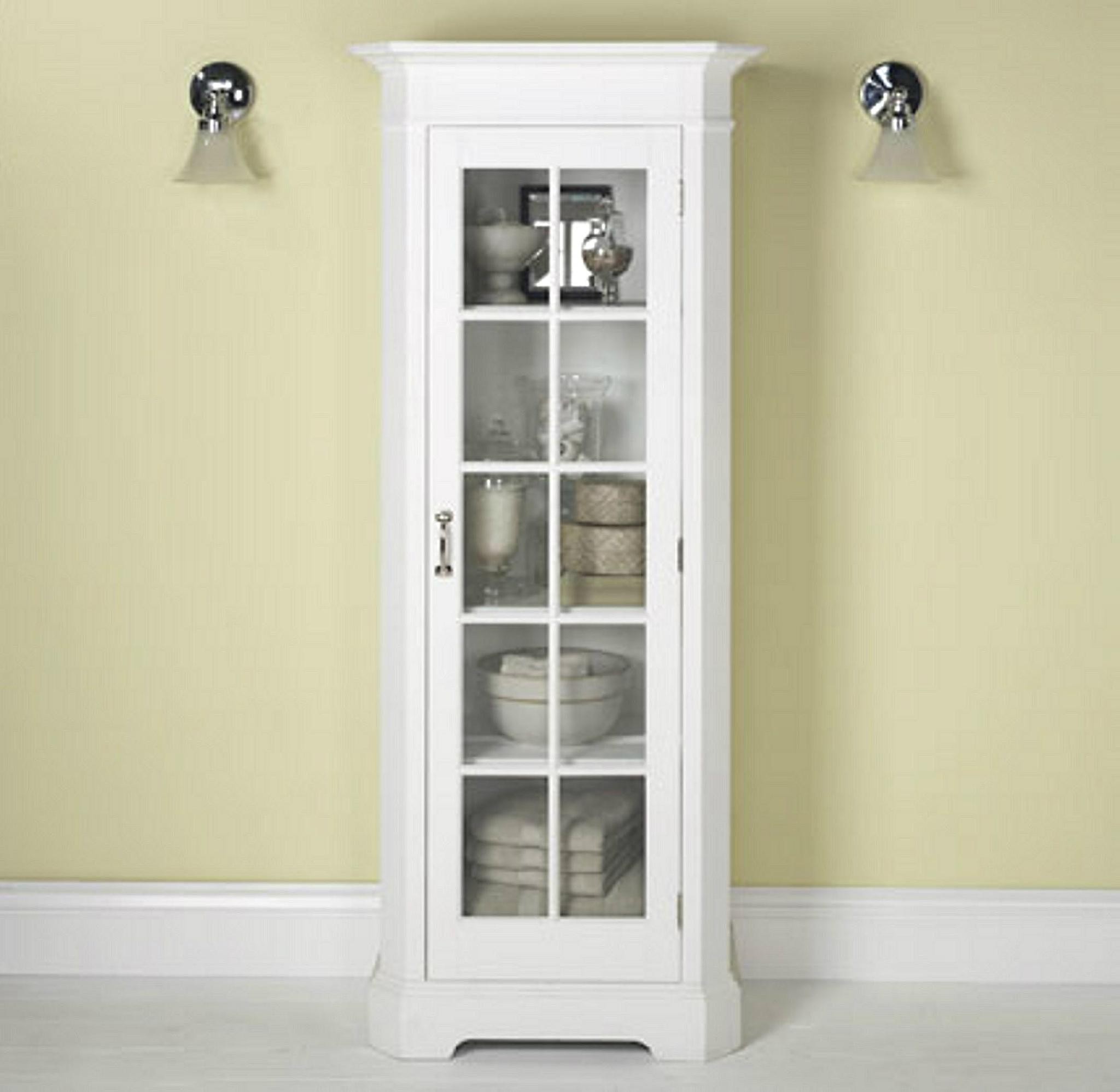 Vintage linen cupboards white bathroom cabinet linen tower