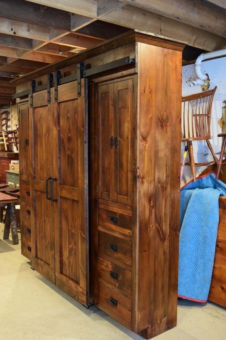 Wardrobe barn door entertainment cabinet furniture from