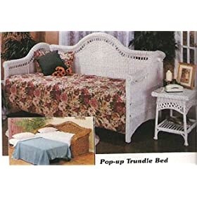White wicker daybed bedding