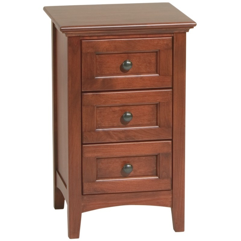 Whittier wood mckenzie small nightstand 3 drawer free