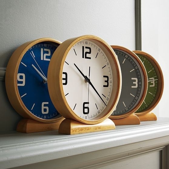 Wood mantle clocks modern clocks by west elm