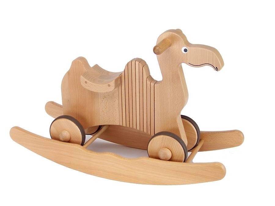 Wooden rocking and ride on camel toy by hibba toys