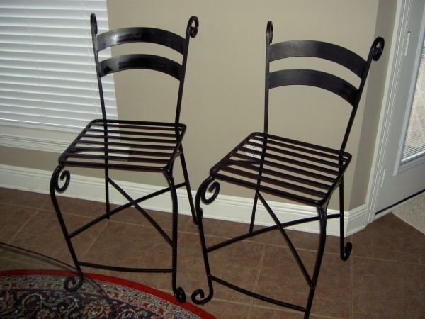 Wrought iron bar stools pier 1 for sale
