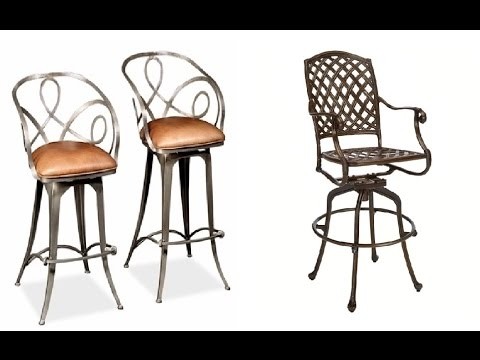 Wrought iron bar stools youtube