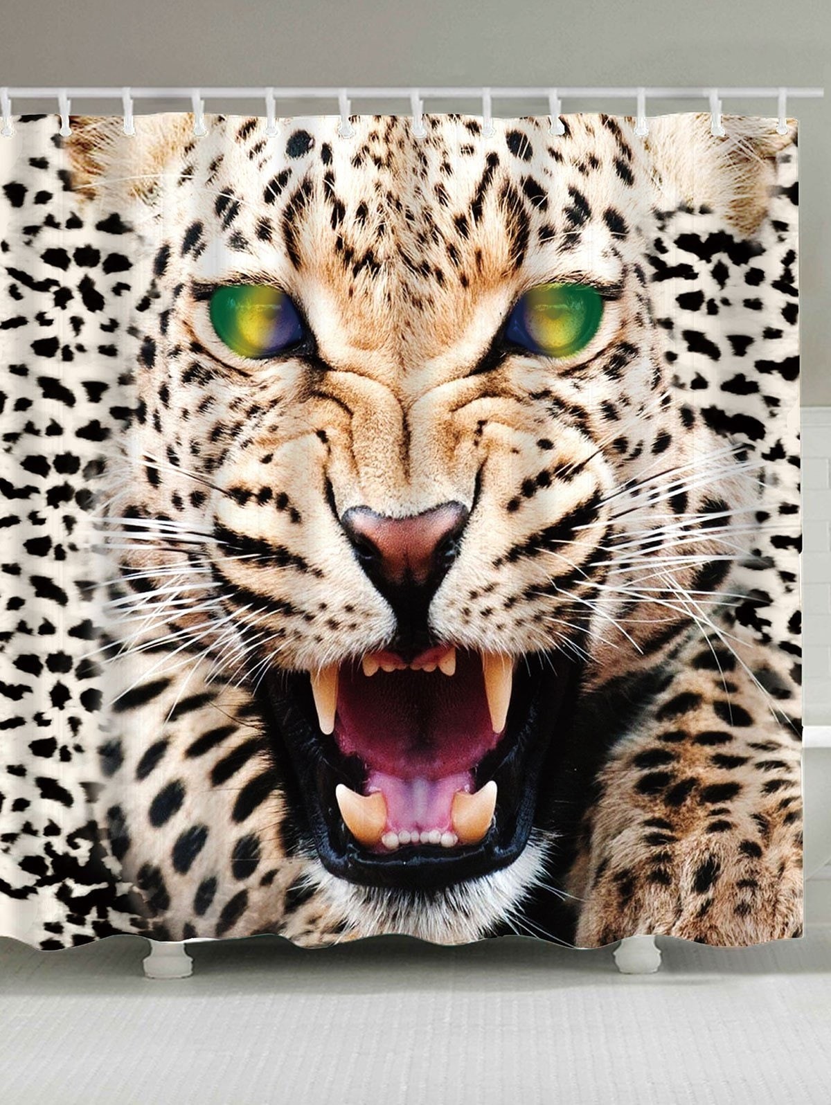 17 off 2021 waterproof leopard print shower curtain in