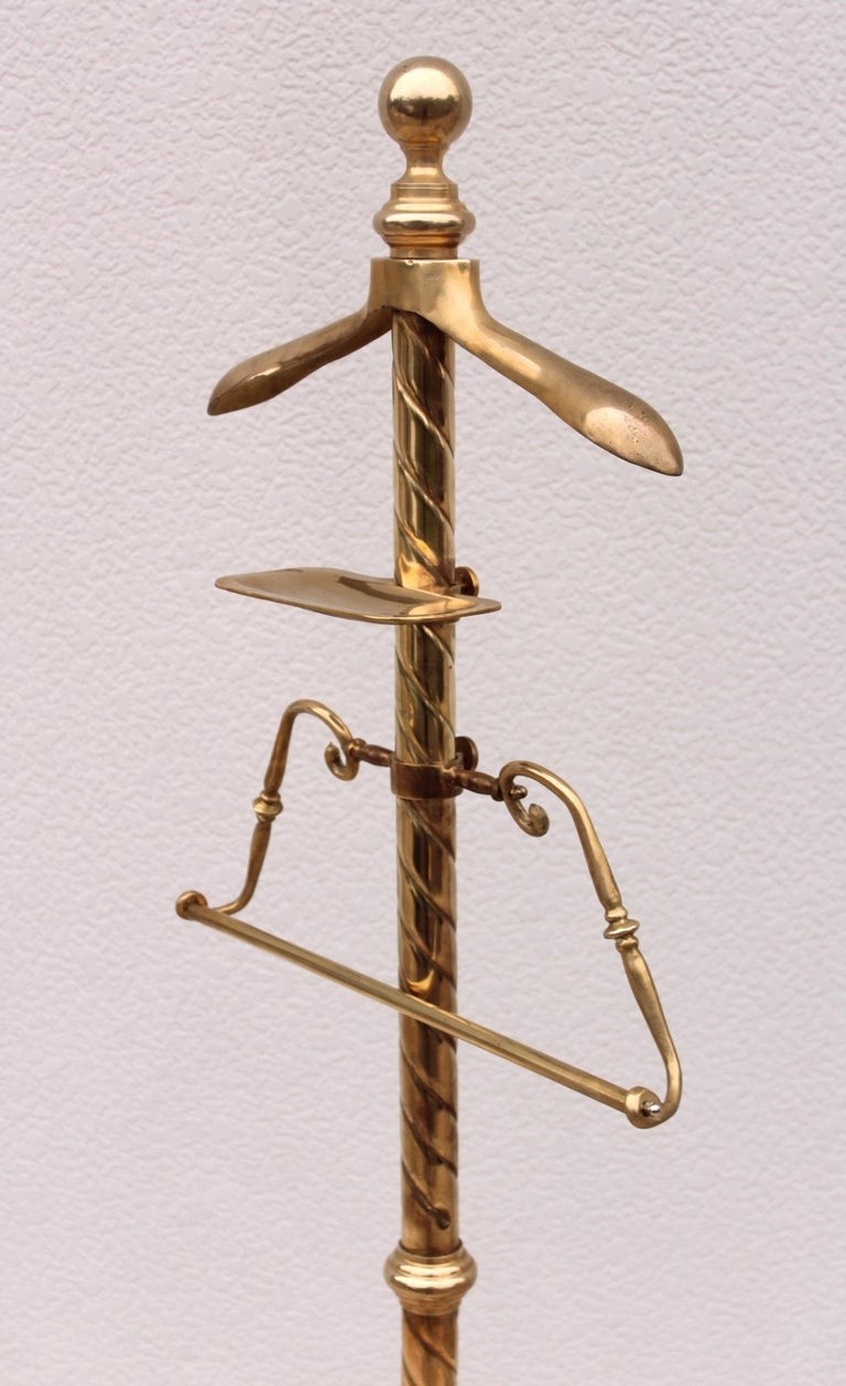 1960s brass valet stand for sale at 1stdibs