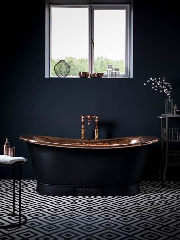 20 cool black bathtub with gothic influence homemydesign 1