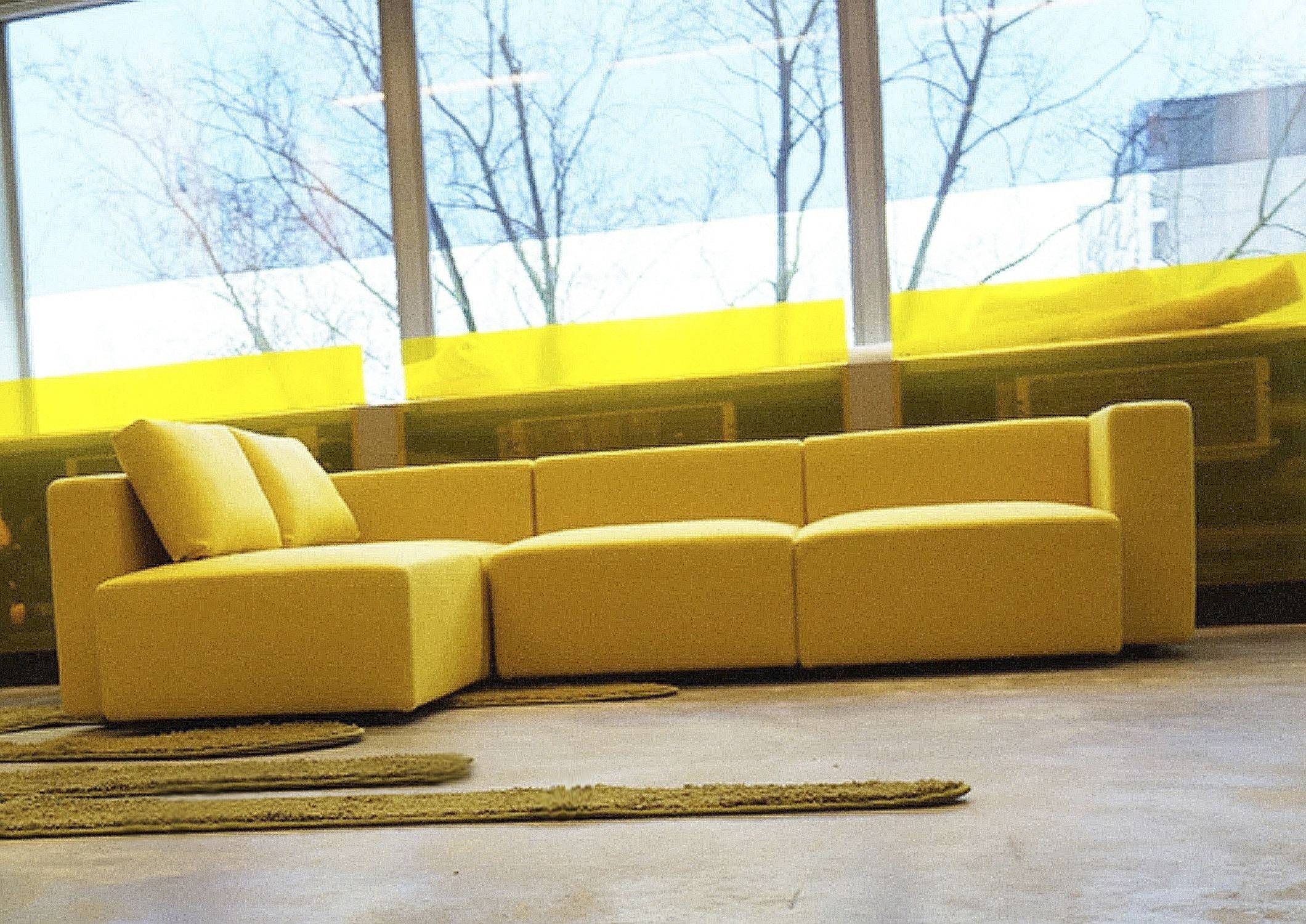 2020 latest yellow sectional sofas