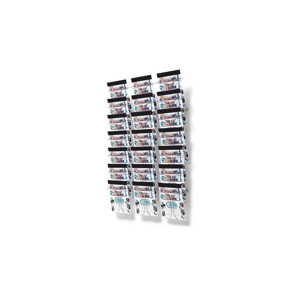 21 pocket a4 wire brochure holder wall mounted