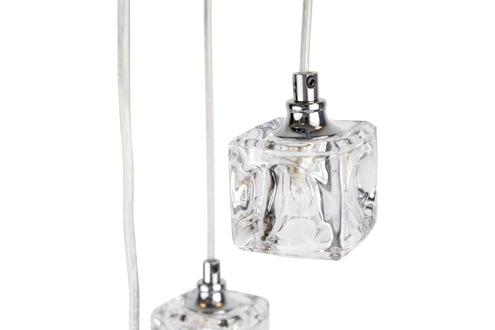 5 light ice cube glass ceiling drop light fitting ice