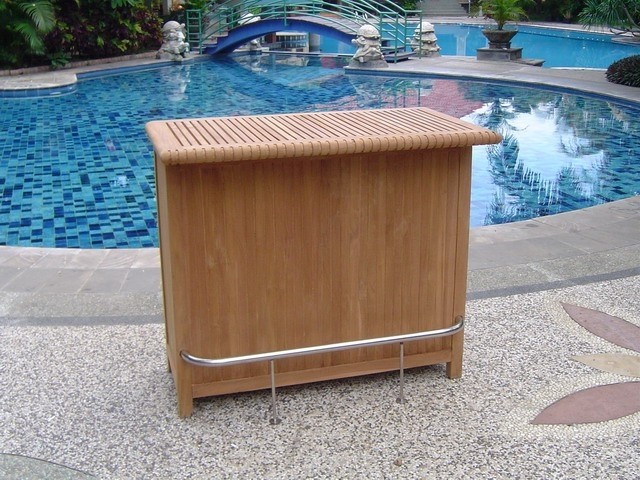 A grd teak bar table cabinet teak garden outdoor patio
