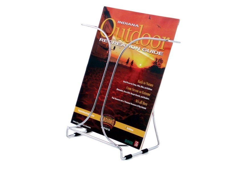 A4 chrome wire brochure holder bh78145 brandstand