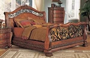 Amazon com yuan tai furniture nc6001k nicholas king bed 1