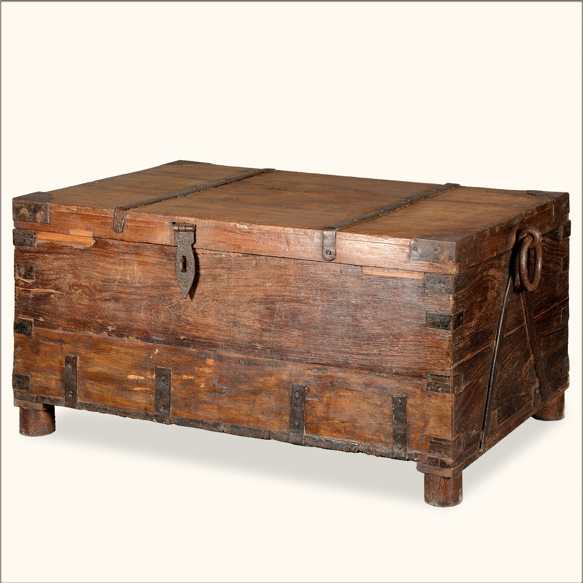 Rustic Storage Trunk Coffee Table – Elevated Living Design