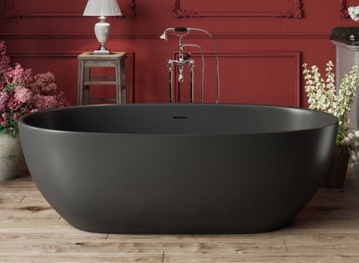 Aquatica corelia solid surface freestanding bathtub