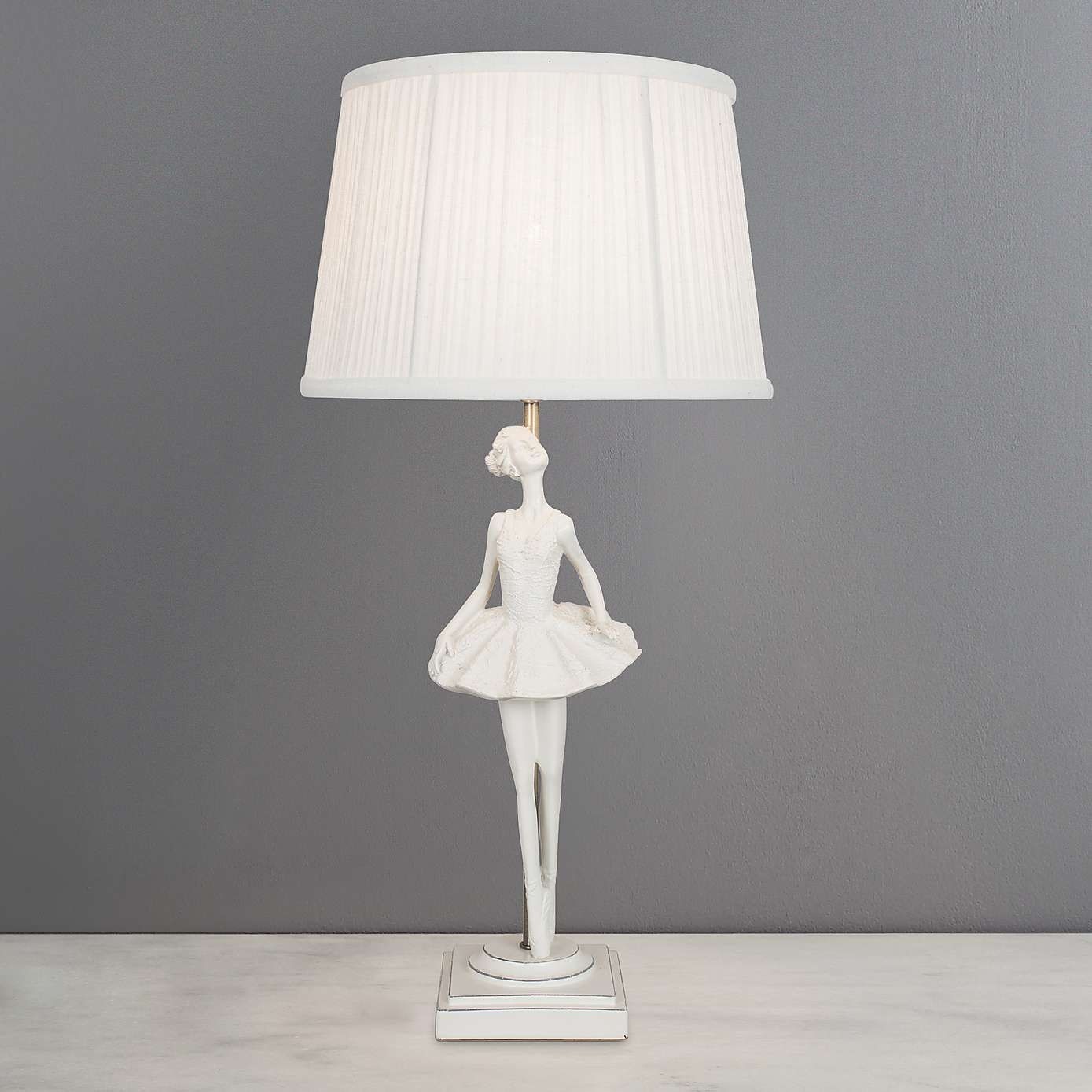 Ballerina ivory table lamp with images lamp