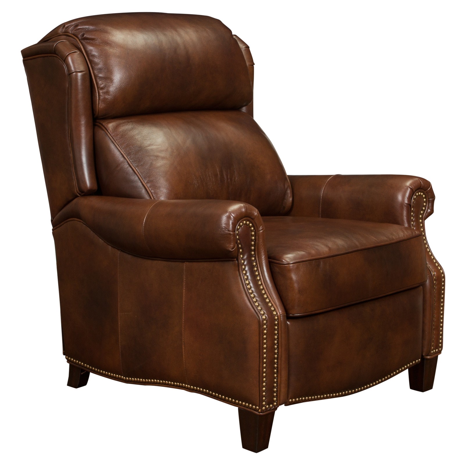Barcalounger meade leather recliner recliners at hayneedle