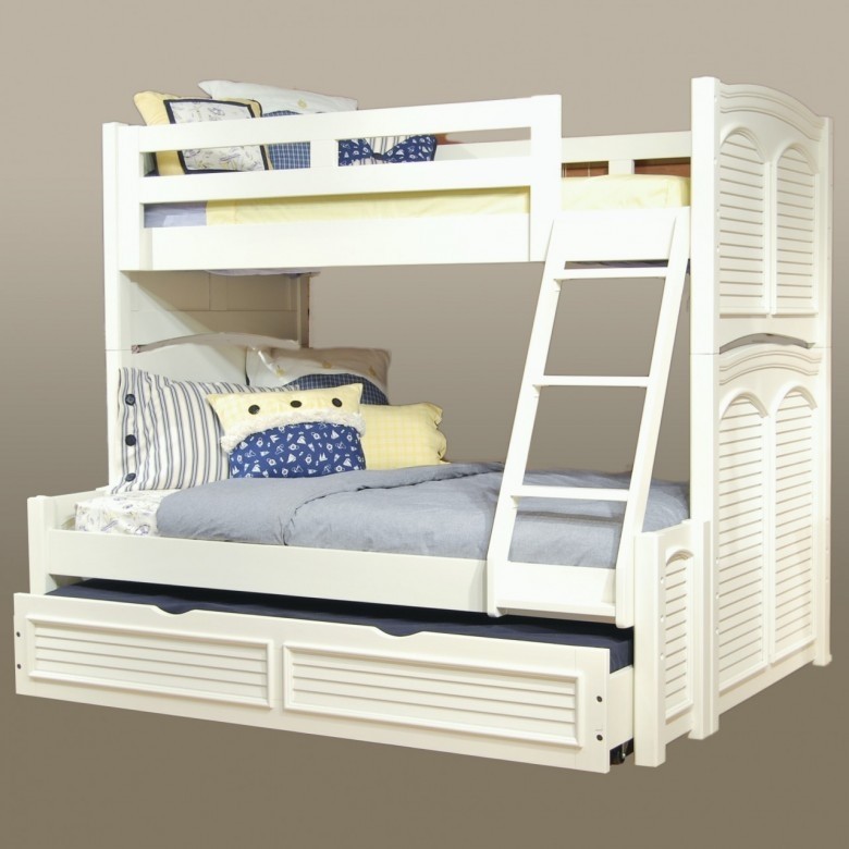 Bedroom endearing triple bunk bed with table underneath 8