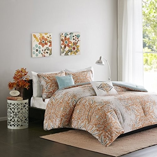 Best 21 orange paisley beddings my bed bath products