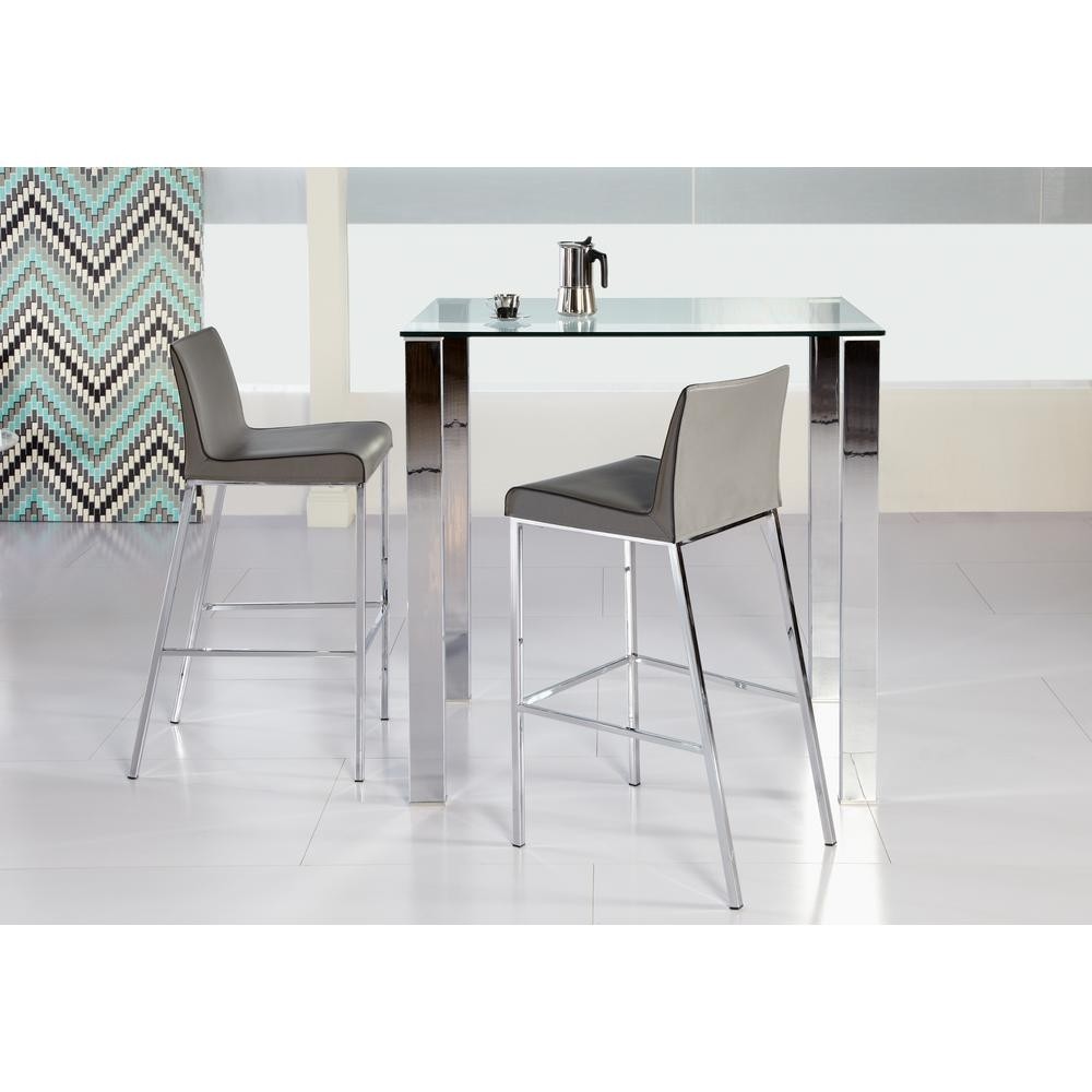 Beth polished stainless steel bar table 38704 kit the