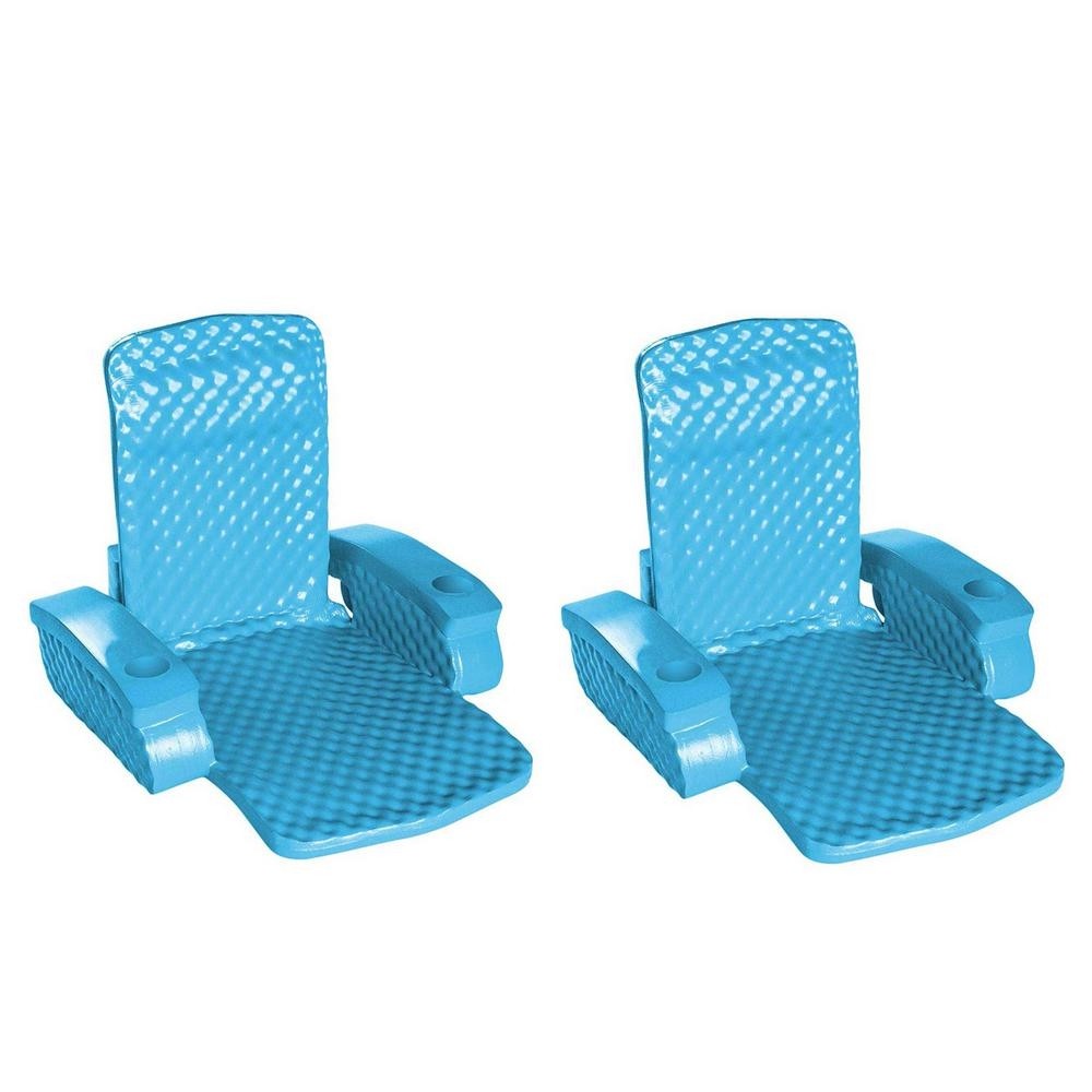 Blue super soft swimming pool folding chair foam lounge