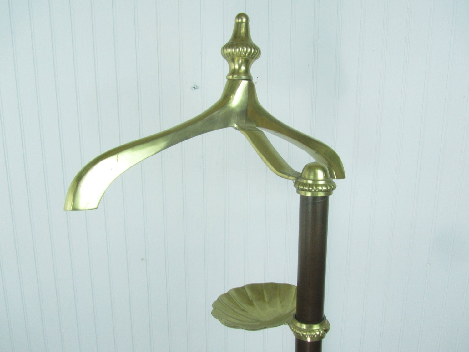 Brass and iron valet stand butler suit standbrass