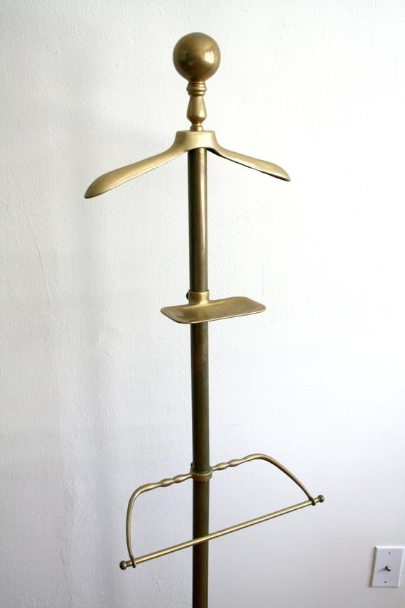 Brass valet butler stand 1