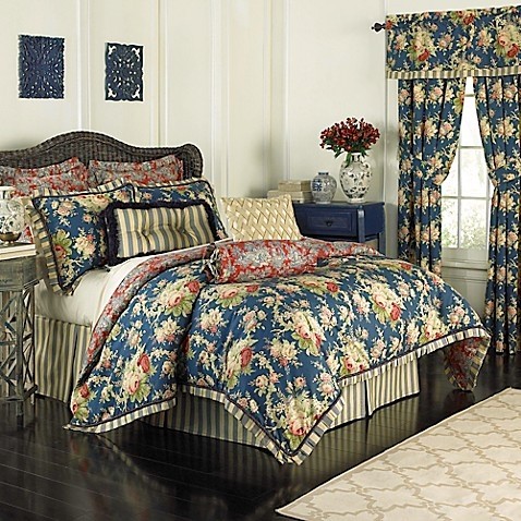 Buy waverly r sanctuary rose reversible king comforter set