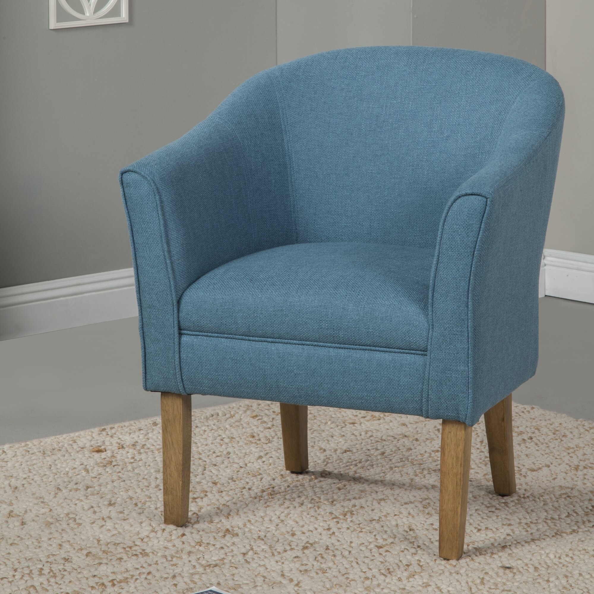 Causey upholstered barrel chair reviews allmodern