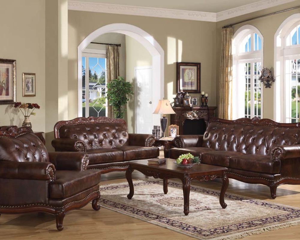 Classic sofa set birmingham by acme furniture ac05945set