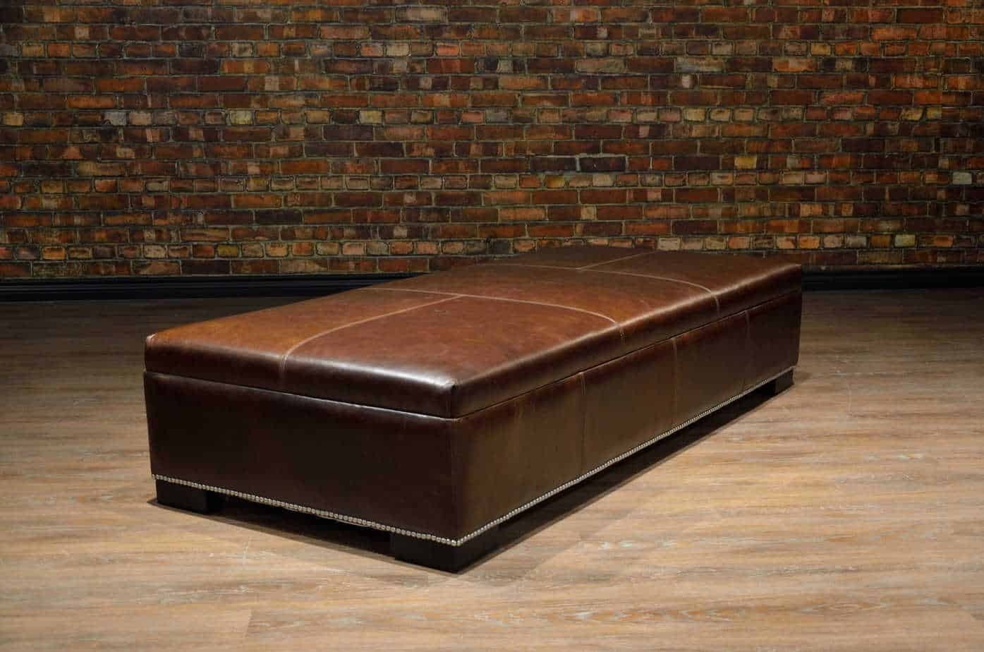 Coffee table ottoman large canadas boss leather sofas