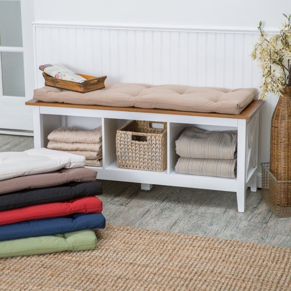 Deauville 45 x 16 in storage bench cushion indoor