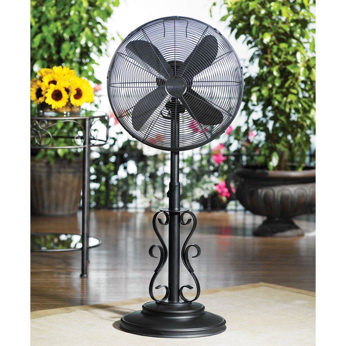 Decorative pedestal fan for massandra outdoor fans patio