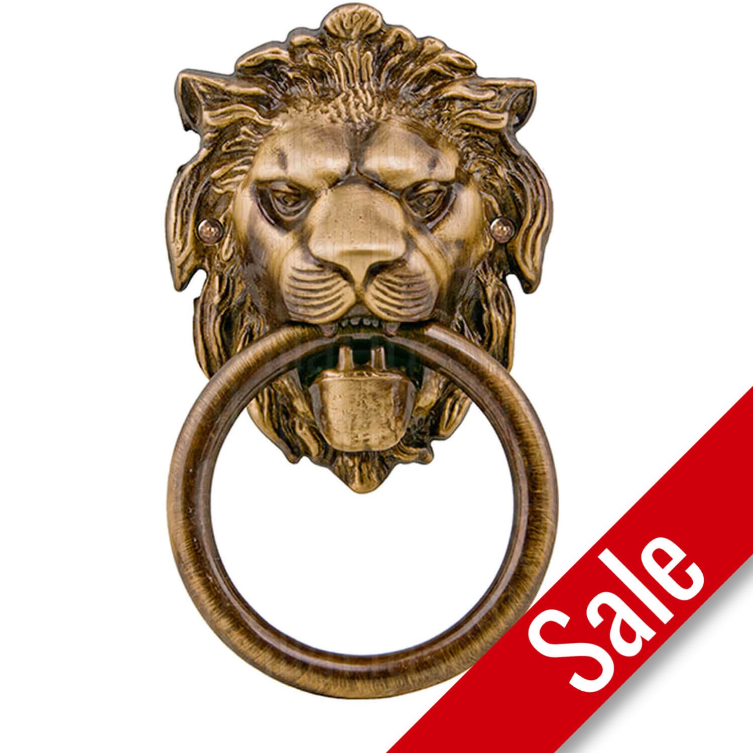 Door knocker lion head bronze 110x190 mm model leone
