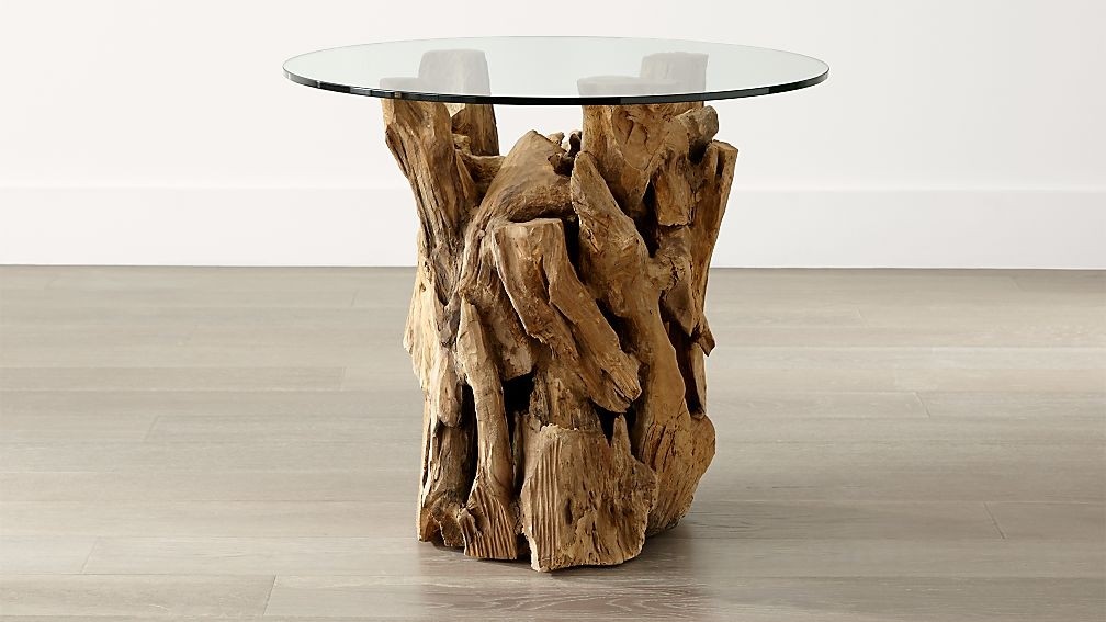 Crate and barrel driftwood deals coffee table