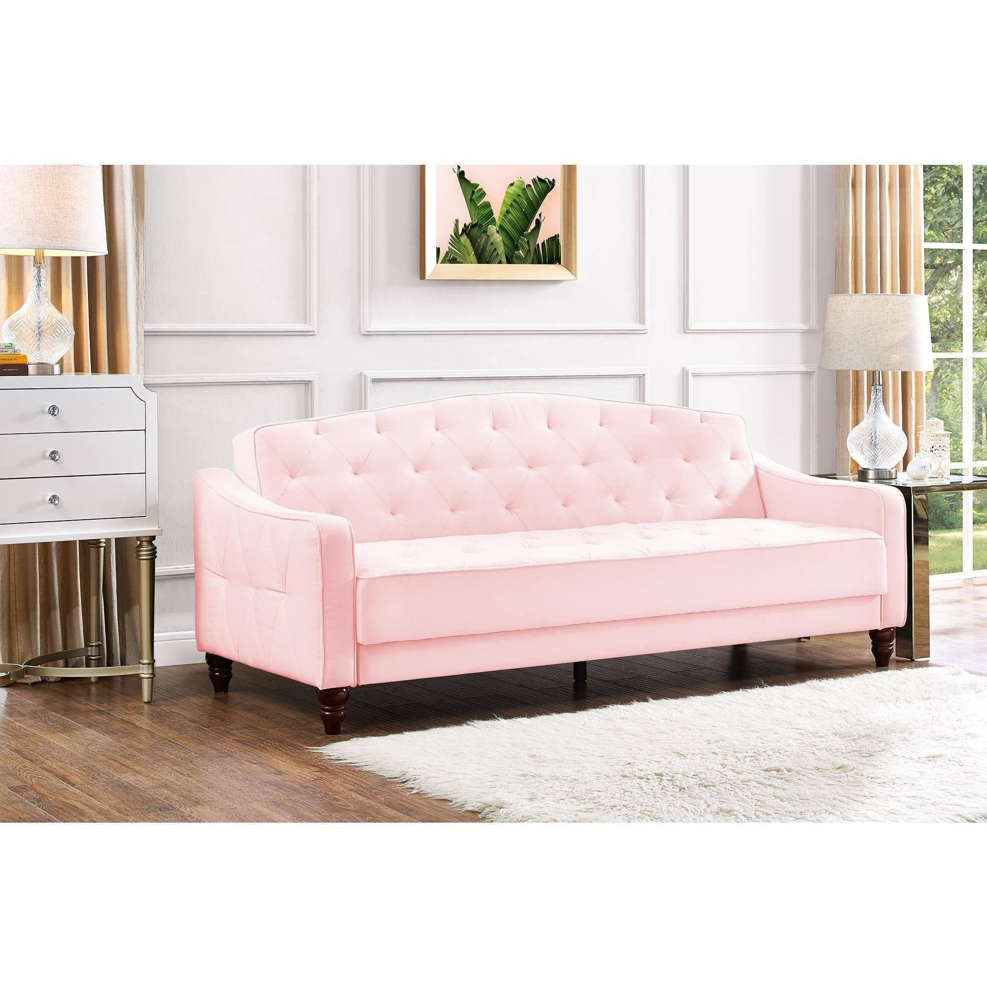 Elegant 3 easy to convert positions vintage tufted sofa