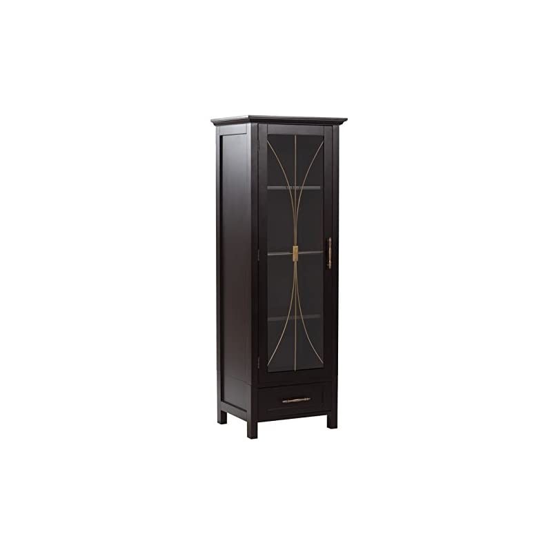 Elegant home fashions delaney linen cabinet with 1 door