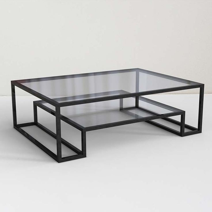Glass and black metal coffee table coffee table ideas 1