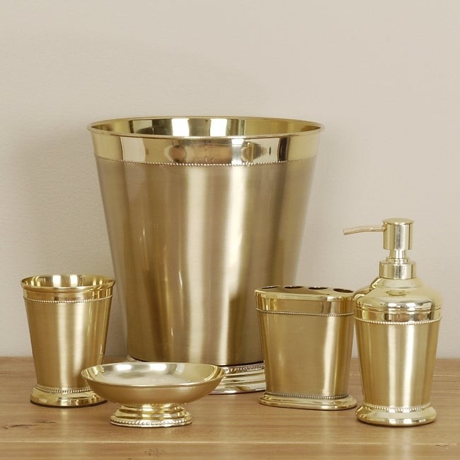 Gold orleans bathroom accessory set free shipping today