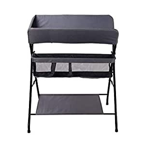 Gray folding baby changing table for small 1