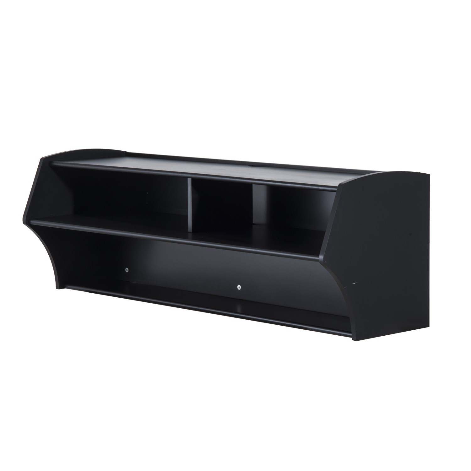 Homcom floating tv stand wall mounted cabinet media