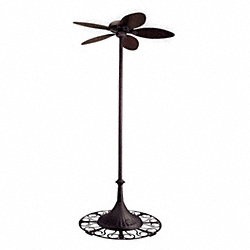 Hunter outdoor decorative pedestal fan 54 in residential