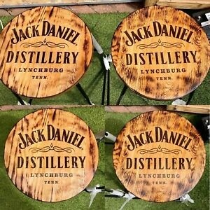 Jack daniels personalised wooden bar pub stools ebay