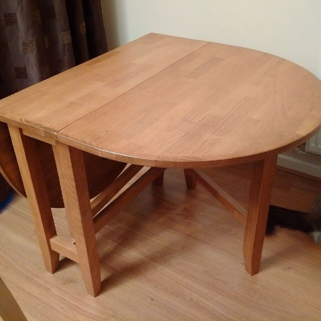 Large as new oval drop leaf dining table in chapeltown