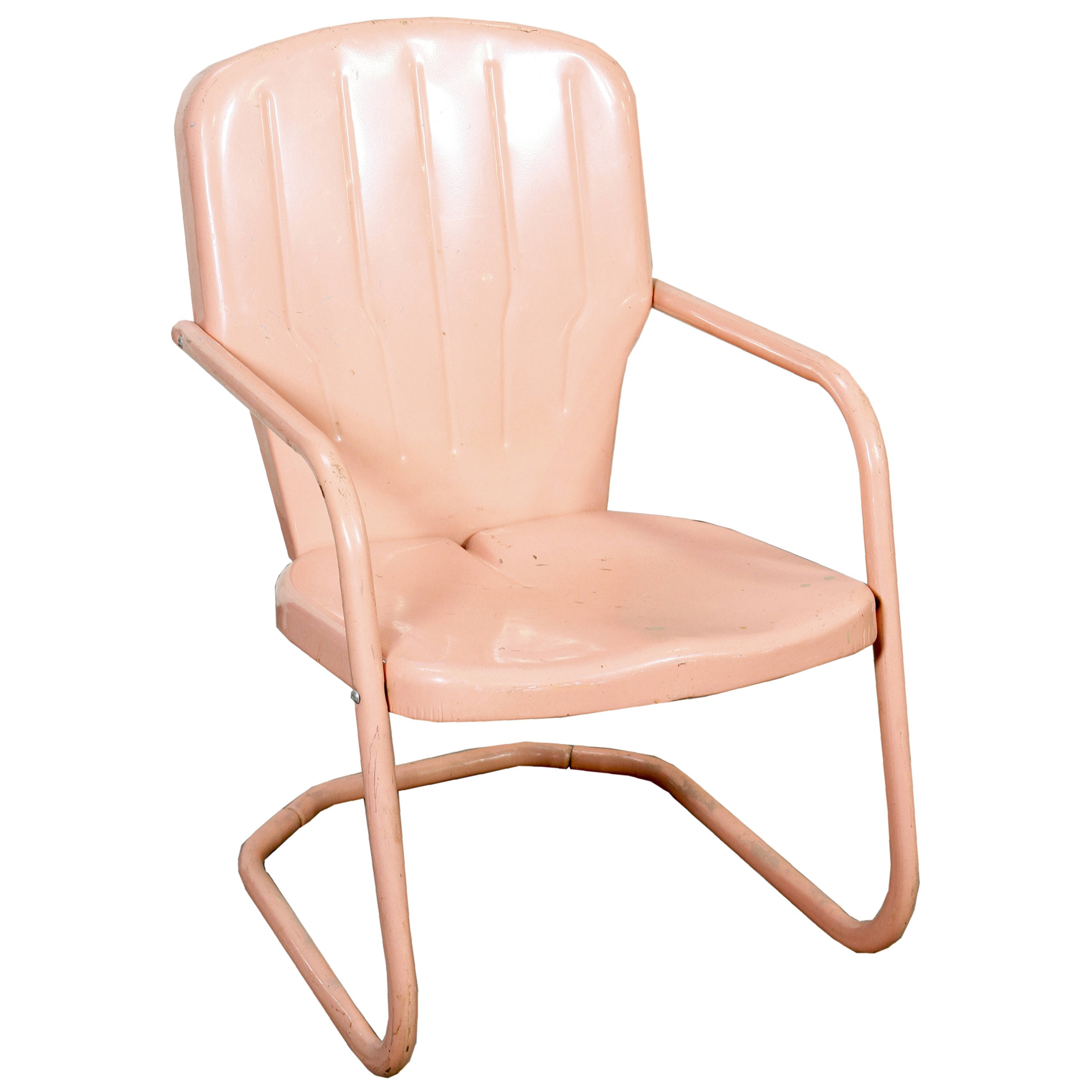 Lawn chair square back pink air designs